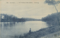 Saint-Priest-de-Gimel : "245. (Corrèze). - St-Priest-de-Gimel. L'étang".
