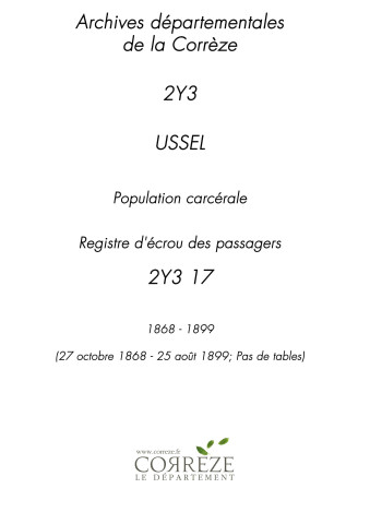 27 octobre 1868 - 25 août 1899