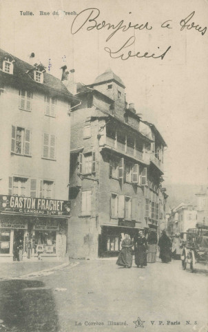Tulle : "Tulle. Rue du Trech. La Corrèze illustrée. N.3.".