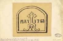 Plaque de cheminée de la Tour des Portes-de-Fer.