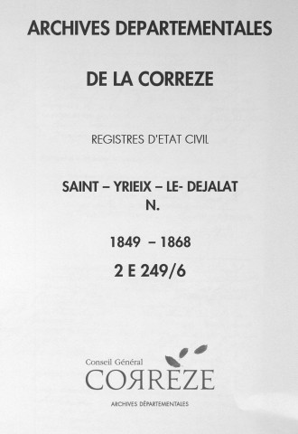 Naissances (1849-1868)