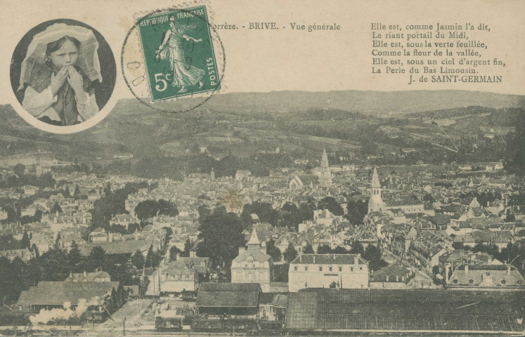 Brive-la-Gaillarde : "Corrèze - Brive - Vue générale" .