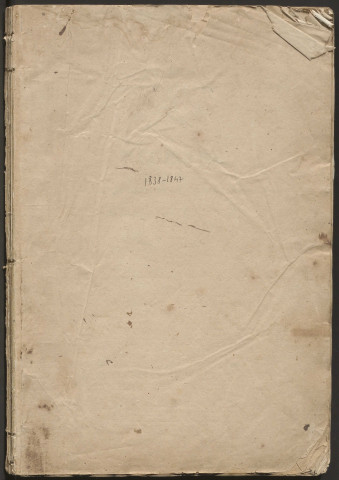 Délibérations du conseil municipal. 12 août 1838-09 mai 1847