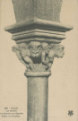 Tulle : "229. - Tulle - Les cloîtres - Une colonne des galeries - Détails du chapiteau".