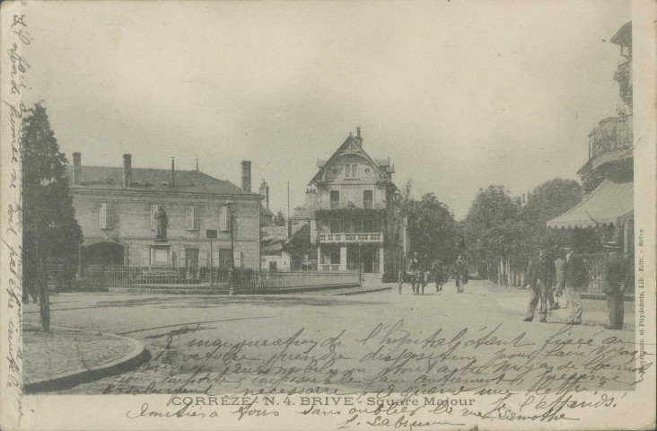 Brive-la-Gaillarde : "Corrèze - N.4. Brive - Square Majour".