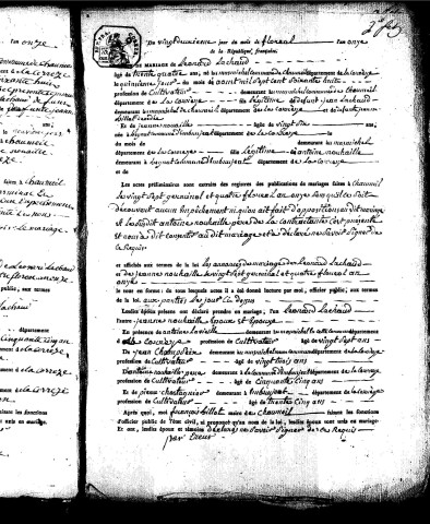 Mariages (1803-1848)