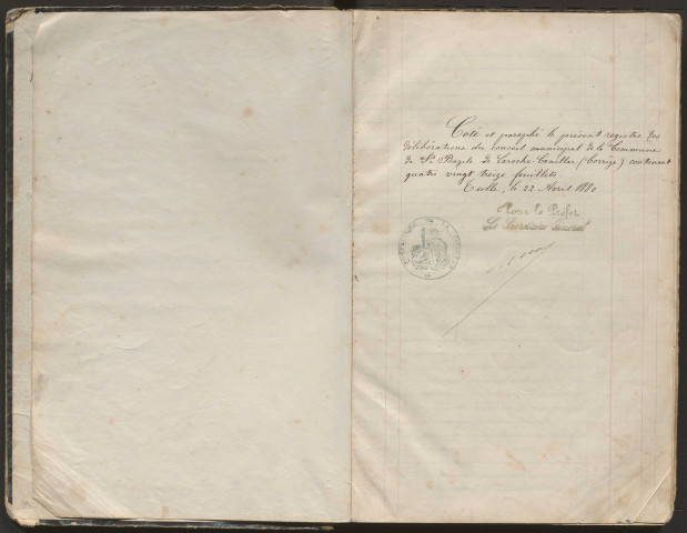 Délibérations du conseil municipal. 23 mai 1880-31 janvier 1886