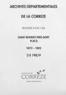 Naissances, mariages, décès (1873-1882)