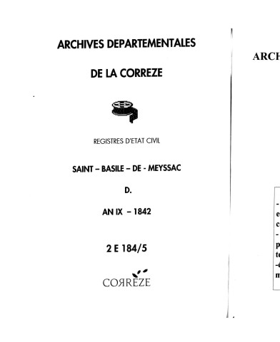 Décès (1801-1842)