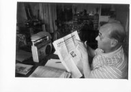 Portrait lors d'un entretien sur Oradour-sur-Glane pendant le procès de Heinz Barth.