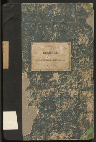 Délibérations du conseil municipal. 27 octobre 1848-24 octobre 1880