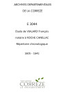 Répertoire chronologique : 1605-1641