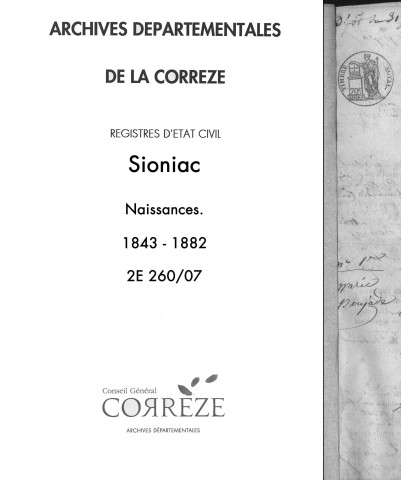 Naissances (1843-1882)