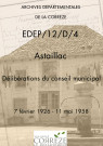 Délibérations du conseil municipal. 07 février 1926-11 mai 1958