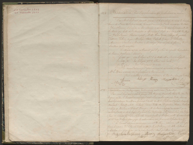 Délibérations du conseil municipal. 14 novembre 1875-11 septembre 1910