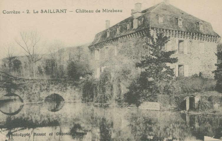 Voutezac : "Corrèze - 2. Le Saillant - Château de Mirabeau".