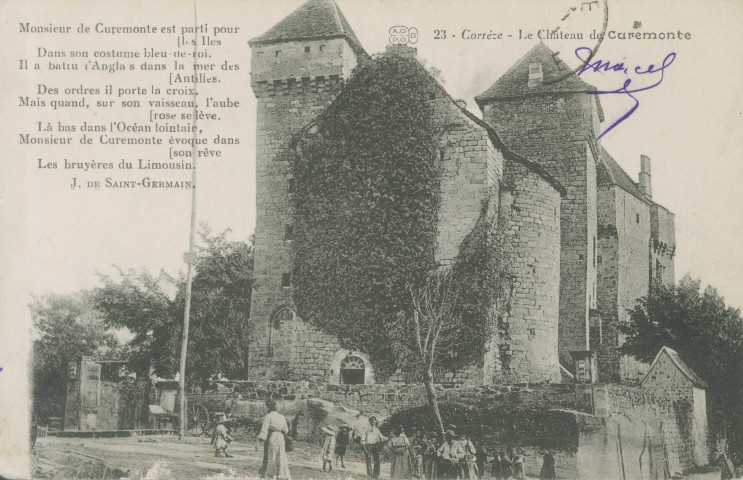 Curemonte : "23 - Corrèze - Le château de Curemonte".