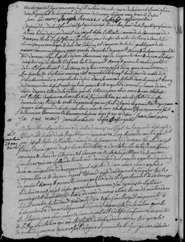 Naissances, mariages, décès (1793-1802)