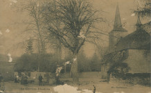 Davignac : "La Corrèze illustrée - Davignac - Eglise et place".