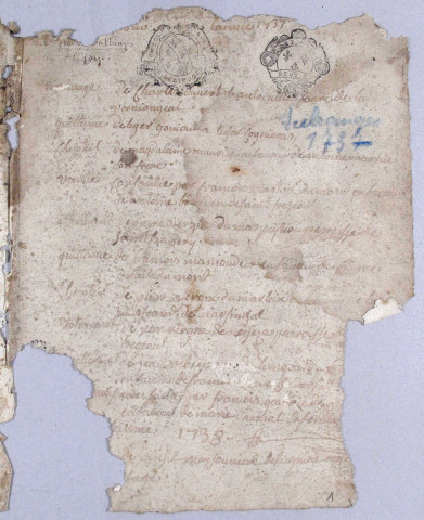 Répertoire chronologique : 1737-1780