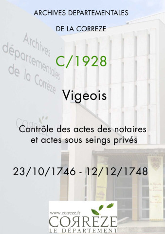23 octobre 1746-12 décembre 1748