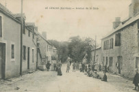 Le Lonzac : "Le Lonzac (Corrèze) - Avenue de la gare".