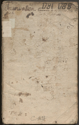 19 février 1781-7 avril 1788