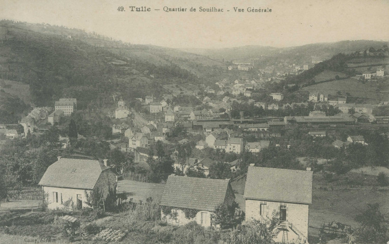 Tulle : "49. Tulle - Quartier de Souilhac - Vue générale".