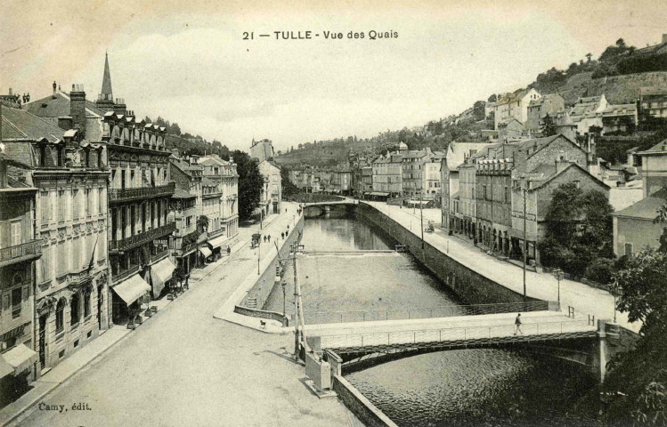 "21 - Tulle - Vue des Quais".