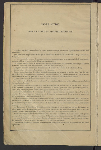 Classe 1905 : matricules 1501 à 2074.