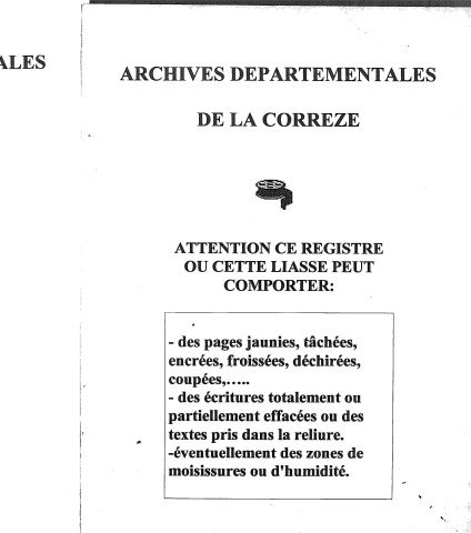 Naissances, mariages, décès (1813-1822)