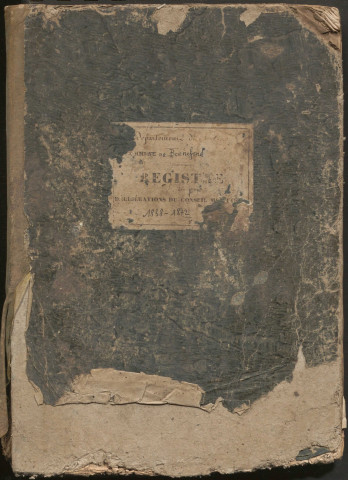 Délibérations du conseil municipal. 13 mai 1838-14 janvier 1872