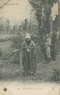 Folklore : "Scène du Centre - 563 - Le dimanche aux champs".
