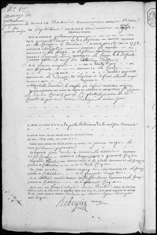 Mariages (1801-1842)