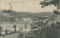 Tulle : "152 - Tulle - Ecole normale d'instituteurs". Vue sur la caserne des Récollets.