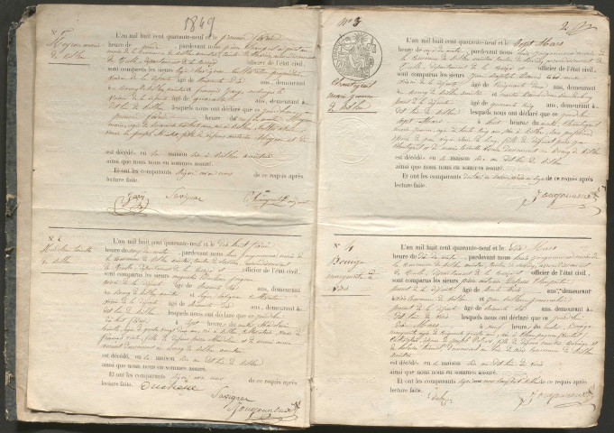 Décès (1849-1868)