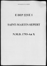 Naissances, mariages, décès et tables (1793-1802)