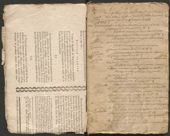 Répertoire chronologique (1701-1764)