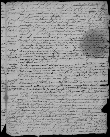 Baptêmes, mariages, sépultures (1753-1762)