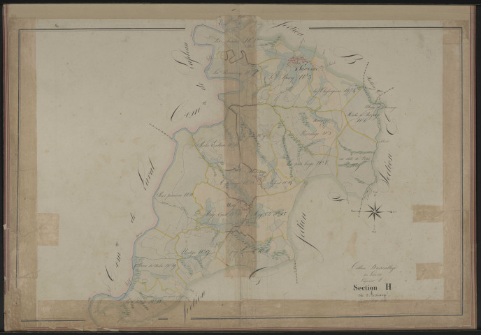 Tableau d'assemblage de la section H d'Aussinange