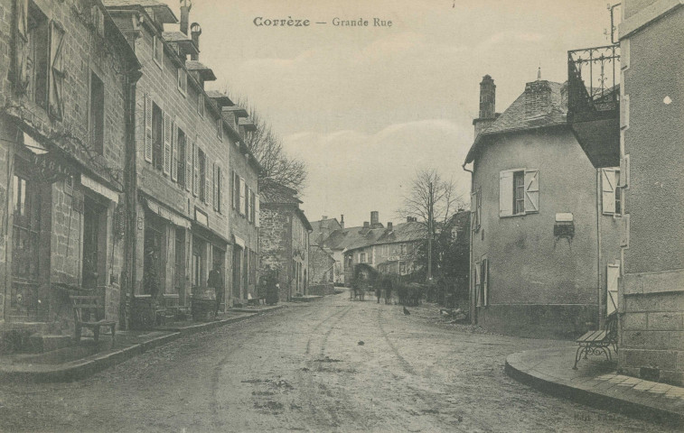 Corrèze : "Corrèze - Grande rue".