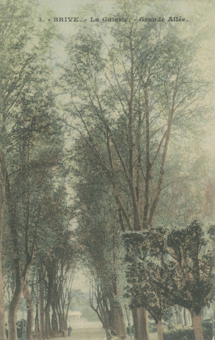 Brive-la-Gaillarde : "3. - Brive. - La Guierle. - Grande allée.".