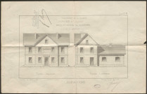 Maison d'école et école au hameau des Fombiardes.