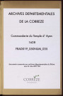 Procédure soutenue par le commandeur de Naberat contre Gabriel de Giscart, sieur de Chavanac, qui avait usurpé des droits de directe sur le tènement de Farges.