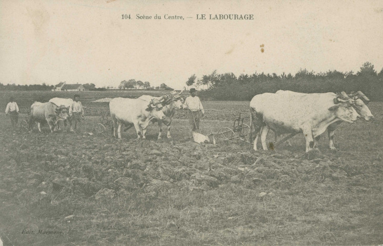 Folklore : "104. Scène du Centre. - Le labourage".