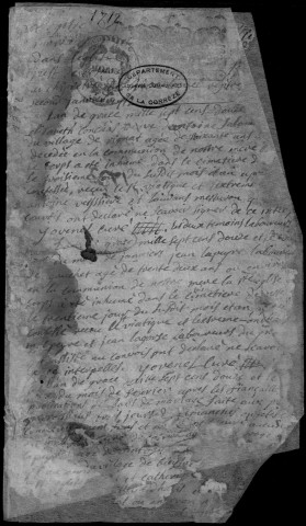 Baptêmes, mariages, sépultures (1712-1732)