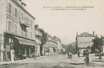 Beaulieu-sur-Dordogne : "La Corrèze illustrée - Beaulieu-sur-Dordogne - La place Marbot et le Grand Bazar".