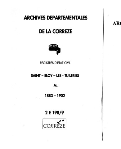 Mariages (1883-1902)