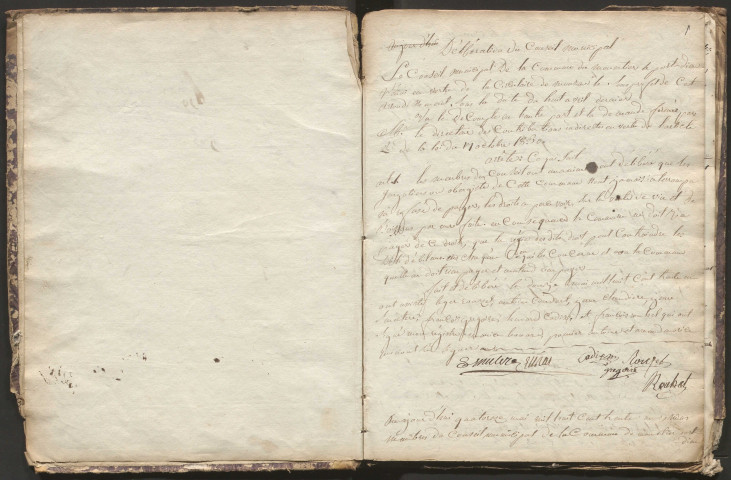 Délibérations du conseil municipal. 14 mai 1830-9 novembre 1834