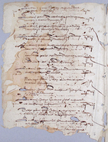 Répertoire chronologique : 1638-1670